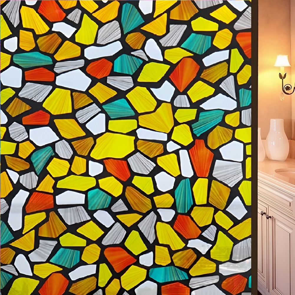 Colorful Stones Self Adhesive Window Film (Code - 22)