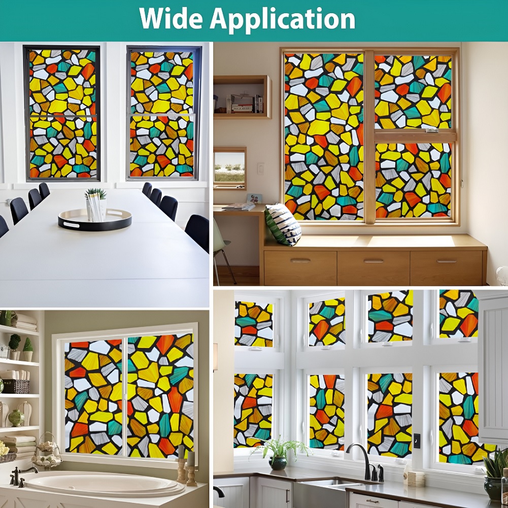 Colorful Stones Self Adhesive Window Film (Code - 22) - Image 7