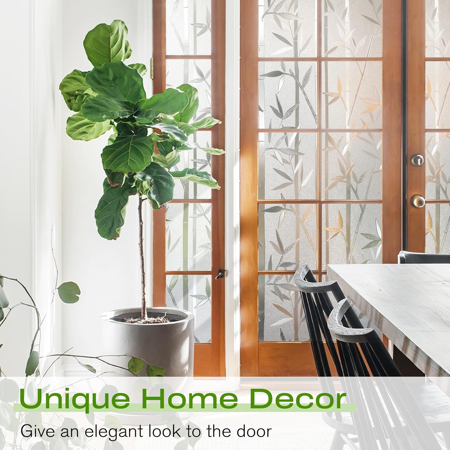 Bamboo Design Self Adhesive Window Film (Code - 13 ) - Image 4