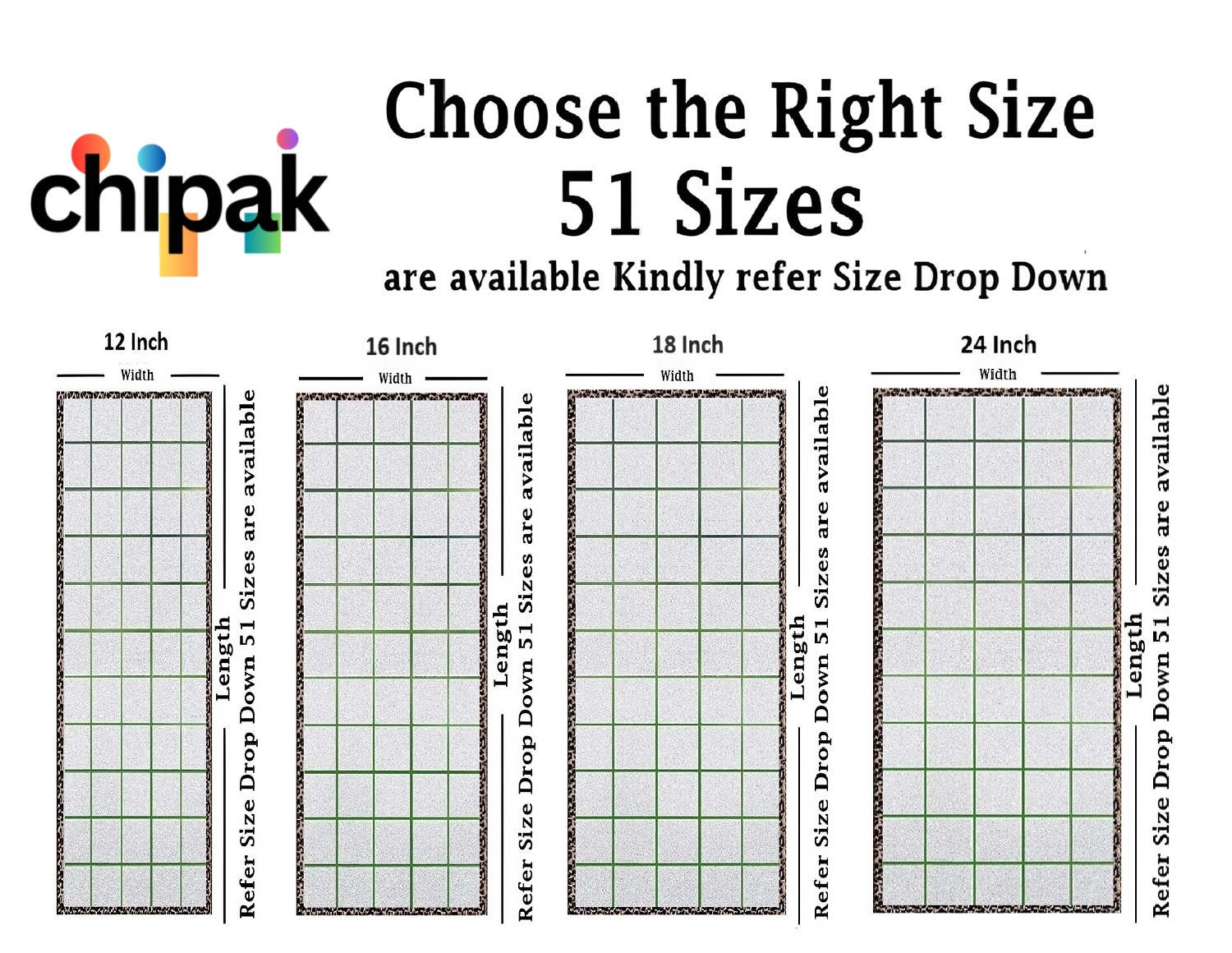 Box Design Self Adhesive Window Film (Code - 98) - Image 2