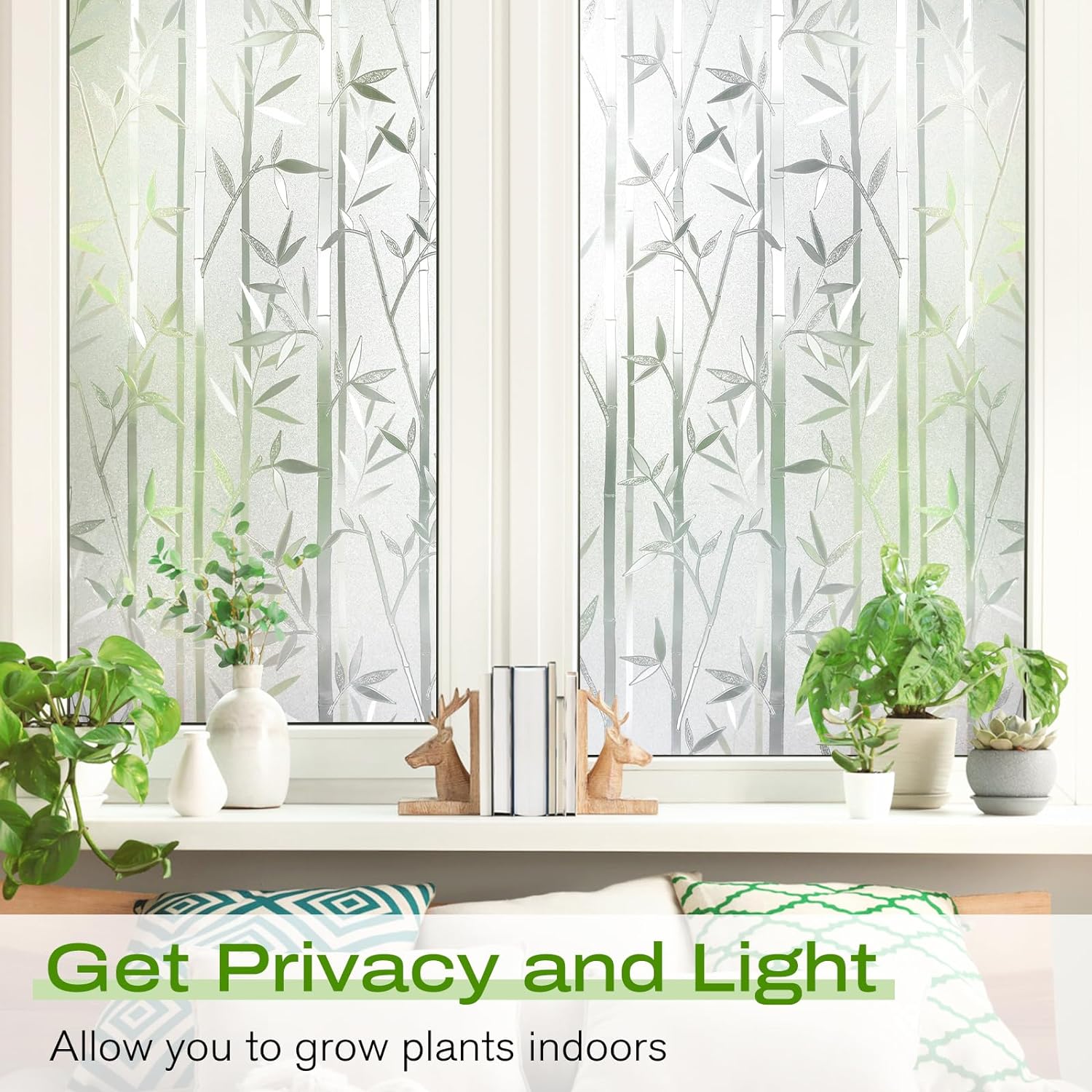 Bamboo Design Self Adhesive Window Film (Code - 13 ) - Image 5