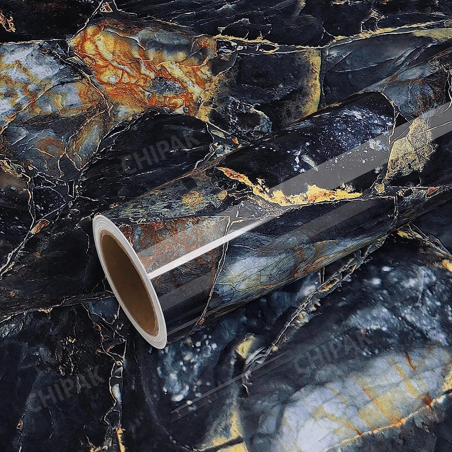 Blue Stone Marble Self-Adhesive Wallpaper - (Code-29)